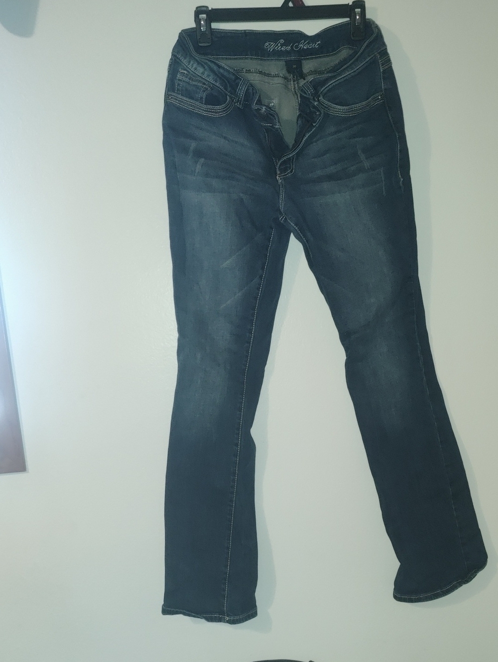 Womenโs Dark Wash Bootcut Jeans - Wheel House